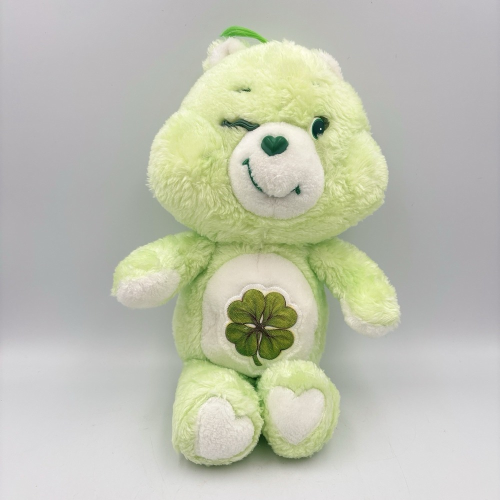 Vintage Kenner 1983 Care Bear Plush "Good Luck Bear" 13 Inch Larger Size
